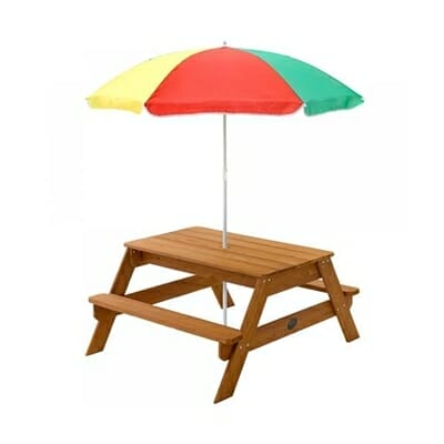 Fitness Mania - Plum Picnic Table with Umbrella