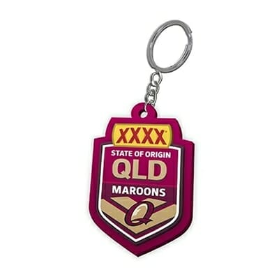 Fitness Mania - Queensland State of Origin Rubber Key Ring
