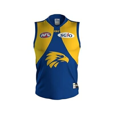 Fitness Mania - West Coast Eagles Kids Home Guernsey 2018