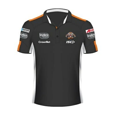 Fitness Mania - Wests Tigers Ladies Bamboo Polo 2018
