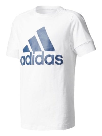 Fitness Mania - Adidas ID Kids Boys Training T-Shirt - White/Blue Night