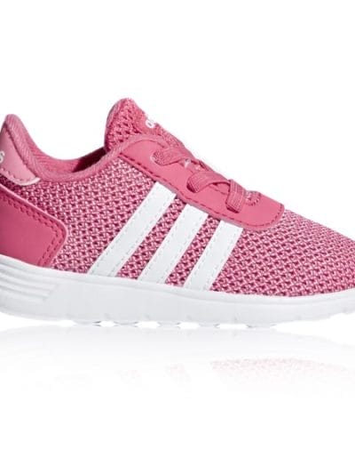 Fitness Mania - Adidas Lite Racer - Toddler Girls Running Shoes - Pink/White