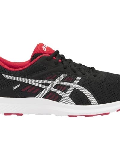 Fitness Mania - Asics Fuzor - Mens Running Shoes - Black/Snow/Vermilion