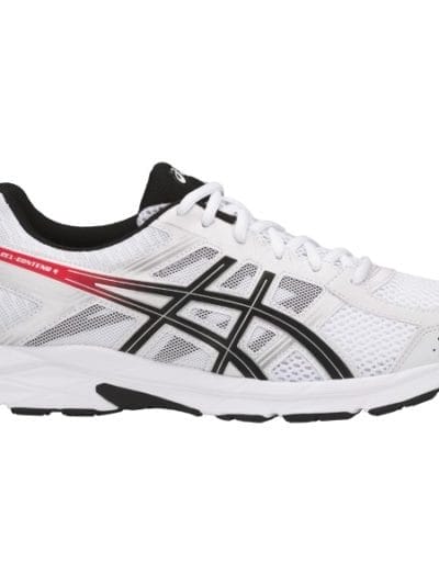 Fitness Mania - Asics Gel Contend 4 - Mens Running Shoes - White/Classic Red/Black