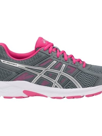 Fitness Mania - Asics Gel Contend 4 - Womens Running Shoes - Stone Grey/Silver/Hot Pink