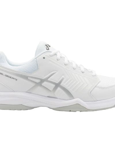 Fitness Mania - Asics Gel Dedicate 5 - Mens Court Shoes - White/Silver