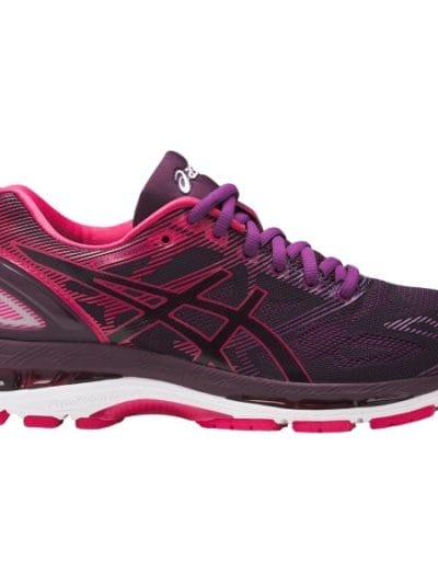 Fitness Mania - Asics Gel Nimbus 19 - Womens Running Shoes - Black/Cosmo Pink/Winter Bloom