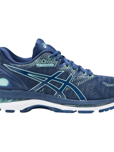 Fitness Mania - Asics Gel Nimbus 20 - Womens Running Shoes - Indigo Blue/Opal Green