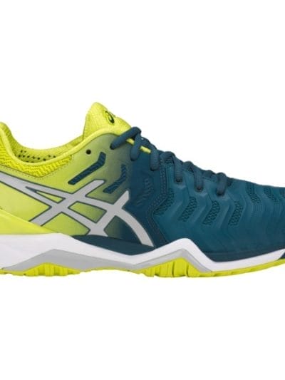 Fitness Mania - Asics Gel Resolution 7 - Mens Tennis Shoes - Ink Blue/Sulphur Spring/White