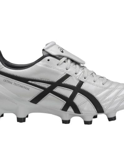 Fitness Mania - Asics Lethal Testimonial 4 IT - Mens Football Boots - Glacier Grey/Black/Dark Grey