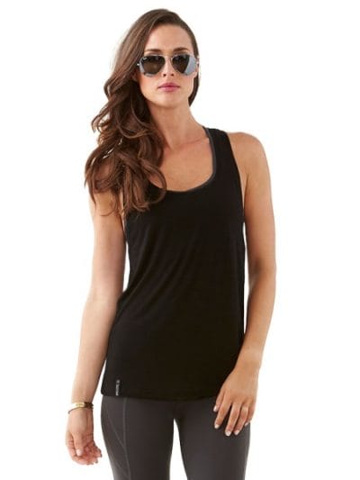 Fitness Mania - Bayse Tencel Lowcut Womens Training Tank - Black