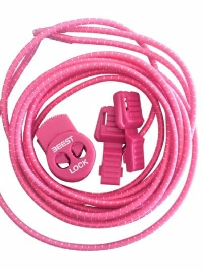 Fitness Mania - Beest Lock Multisport Elastic Shoe Laces - Pink