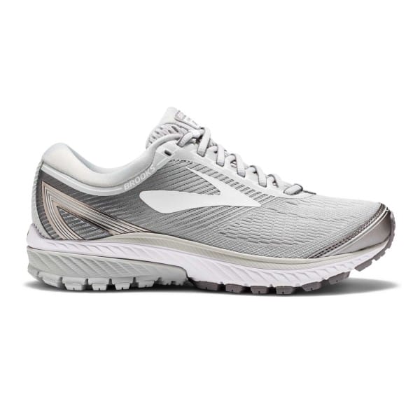 Fitness Mania - Brooks Ghost 10 - Womens Running Shoes - Microchip/White/Metallic Charcoal