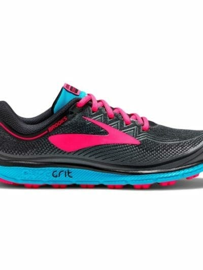 Fitness Mania - Brooks PureGrit 6 - Womens Trail Running Shoes - Black/Ebony/Diva Pink