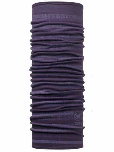 Fitness Mania - Buff Wool Head/Neck/Face Tube - Lisha Plum Stripes