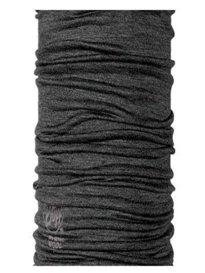 Fitness Mania - Buff Wool Head/Neck/Face Tube - Solid Grey