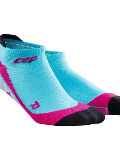 Fitness Mania - CEP No Show Running Socks - Blue/Pink
