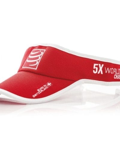 Fitness Mania - Compressport Triathlon/Running Visor Cap - Red