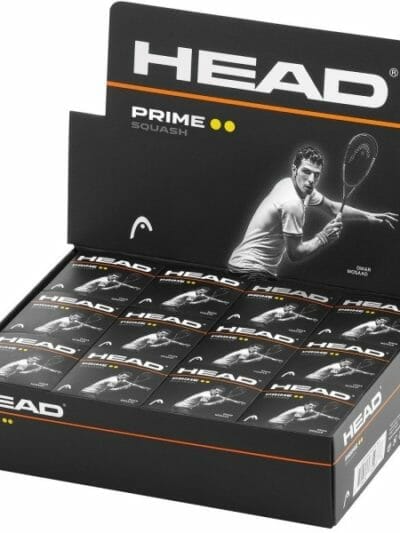 Fitness Mania - Head Prime Squash Ball - Box Of 12 - Double Dot