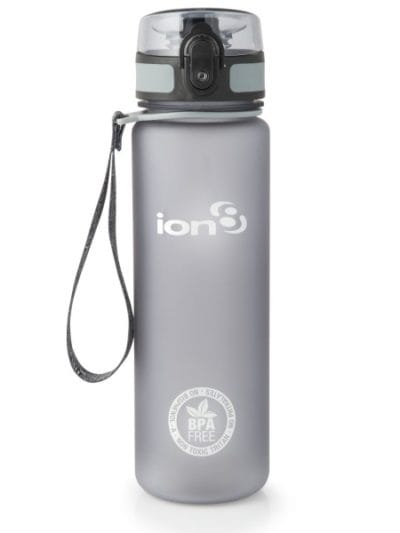 Fitness Mania - Ion8 Slim BPA Free Water Bottle - 500ml - Grey