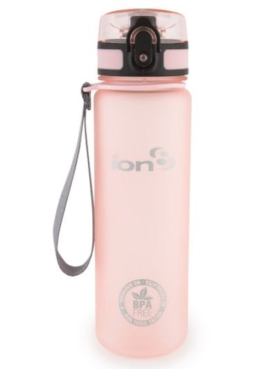 Fitness Mania - Ion8 Slim BPA Free Water Bottle - 500ml - Rose Quartz