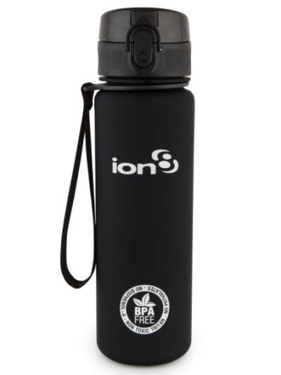 Fitness Mania - Ion8 Slim BPA Free Water Bottle - 500ml - Solid Carbon