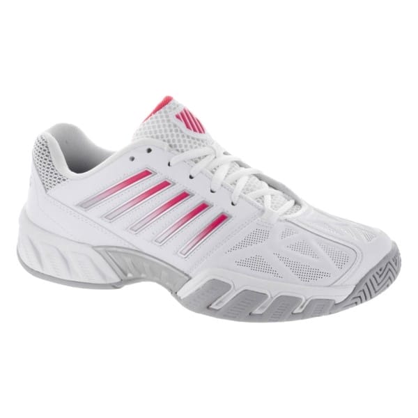 Fitness Mania - K-Swiss Bigshot Light 3 Womens Tennis Shoes - White/Calypso Coral