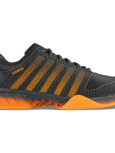 Fitness Mania - K-Swiss Hypercourt Express Mens Tennis Shoes - Dark Shadow/Blazing Orange