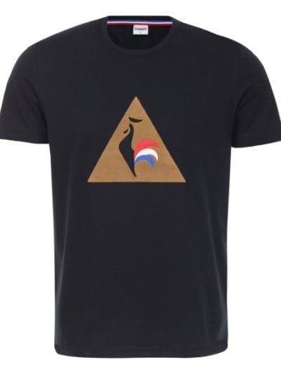Fitness Mania - Le Coq Sportif Essentiels Mens Casual T-Shirt - Black