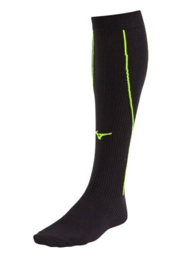 Fitness Mania - Mizuno Biogear Compression Sock - Unisex Compression Socks - Black/Green Gecko