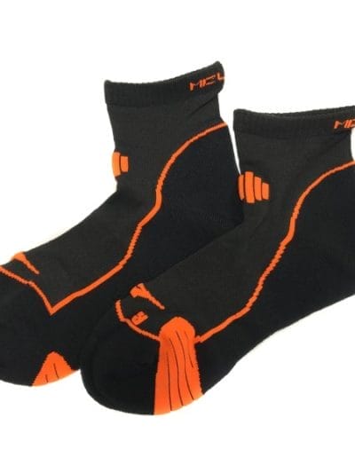Fitness Mania - Mizuno DryLite Comfort Mid Sock - Unisex Running Socks - Black/Clown Fish
