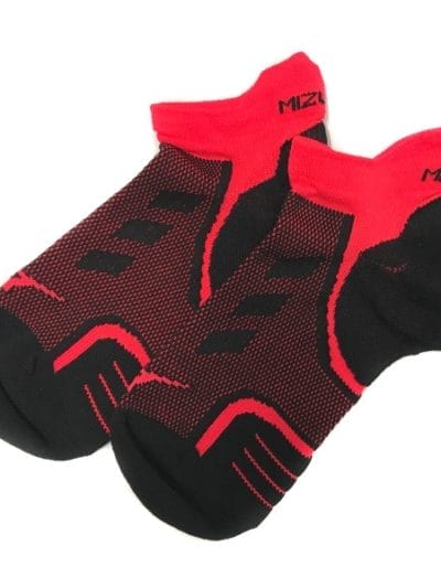 Fitness Mania - Mizuno DryLite Race Low Sock - Unisex Running Socks - Black/Diva Pink