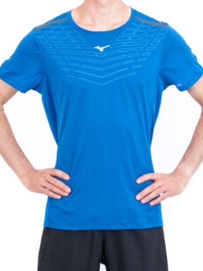 Fitness Mania - Mizuno Venture Mens Short Sleeve Training T-Shirt - Nautical Blue
