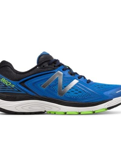 Fitness Mania - New Balance 860v8 - Mens Running Shoes - Vivid Cobalt Blue/Energy Lime/Black
