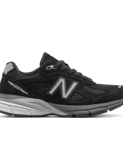 Fitness Mania - New Balance 990v4 - Womens Running/Casual Shoes - Black/Silver