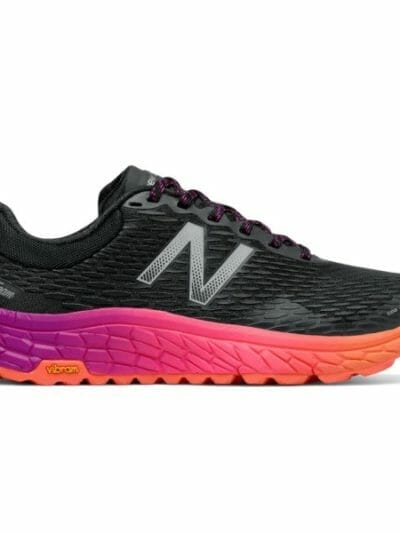 Fitness Mania - New Balance Fresh Foam Hierro v2 - Womens Trail Running Shoes - Black/Vivid Tangerine/Poisonberry