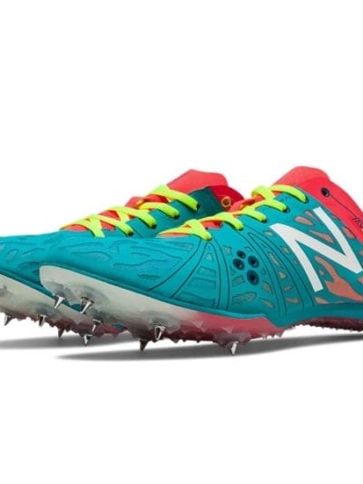 Fitness Mania - New Balance MD 800v3 - Womens Middle Distance Track Spikes - Capri Breeze/Bright Cherry