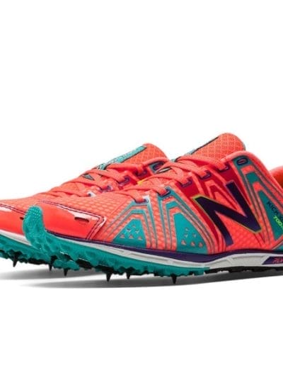 Fitness Mania - New Balance XC 700v3 - Womens Cross Country Track Spikes - Coral Pink/Teal/Purple