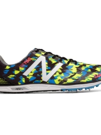 Fitness Mania - New Balance XC 700v4 - Mens Cross Country Track Spikes - Black/Yellow/Blue