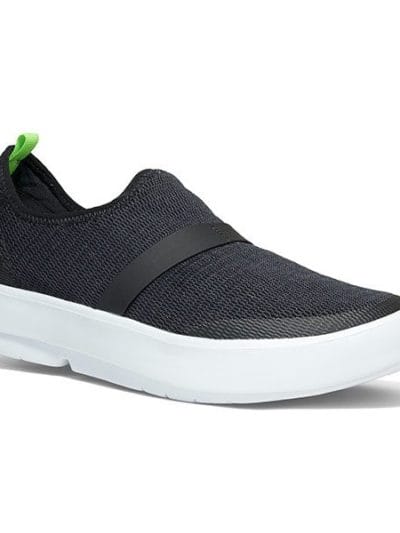 Fitness Mania - OOFOS OOmg Womens Casual Shoes - Black/White