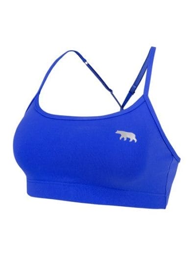 Fitness Mania - Running Bare 448 Gelato Womens Sports Push Up Crop Top - Stone Cold