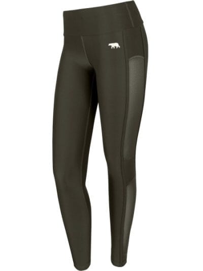 Fitness Mania - Running Bare High Rise In The Zone Womens Full Length Training Tights - Assassin