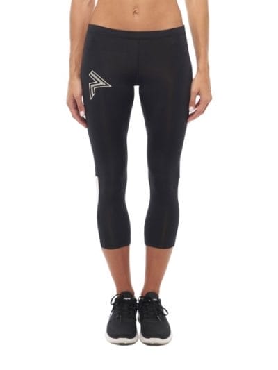 Fitness Mania - Running Republic Flow Runners Womens Compression Tights - Black/White