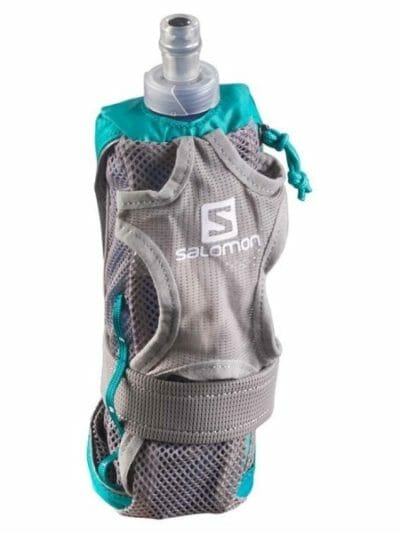 Fitness Mania - Salomon Park Hydro Handset with Soft Flask - Teal Blue/Aluminium