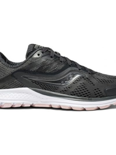 Fitness Mania - Saucony Ride 10 - Womens Running Shoes - Gunmetal/Pink