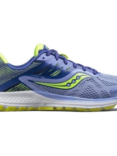 Fitness Mania - Saucony Ride 10 - Womens Running Shoes - Purple/Blue/Citron