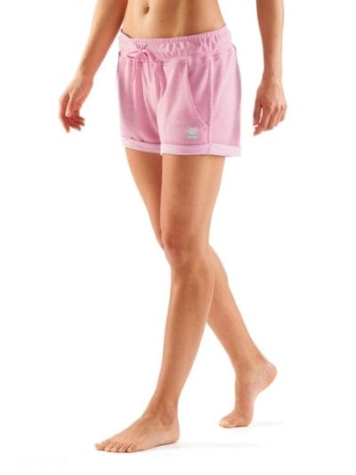 Fitness Mania - Skins Fitness Output Sport Womens Fleece Training Shorts - Flamingo/Marle
