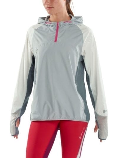 Fitness Mania - Skins Plus Odyssey Womens Packable Jacket - Aluminum/Vanilla