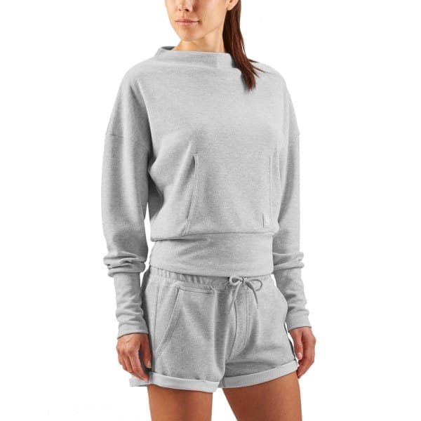 Fitness Mania - Skins Plus Wireless Sport Fleece Womens Crew Neck - Silver/Marle