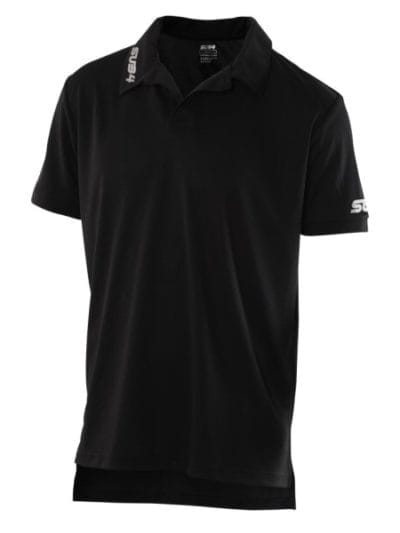 Fitness Mania - Sub4 Plain Dyed Mens Training Polo Shirt - Black